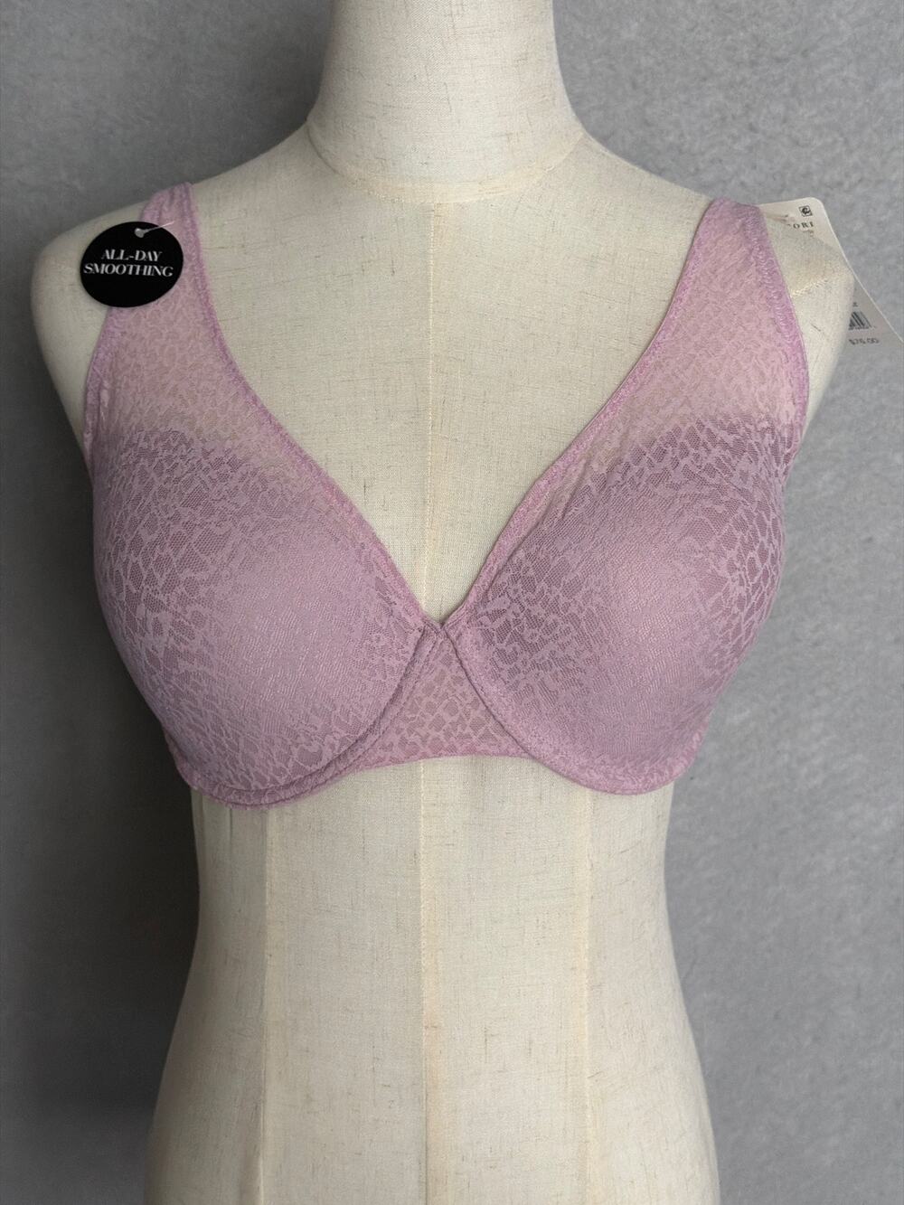 Natori Pretty Smooth Underwire Bra in Pink Velvet Women's 34H NEW